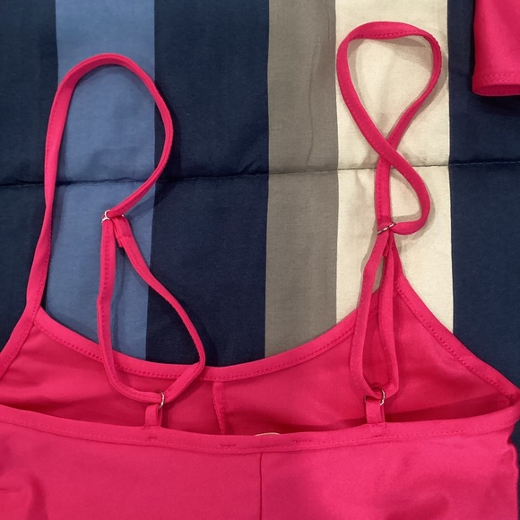 NWT SJL APPAREL pink overall shorts with tube tops - Picture 10 of 12